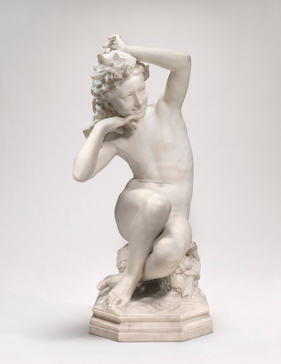 Lány kagylóval, 1863-67 (márvány) alkotó: Jean Baptiste Carpeaux