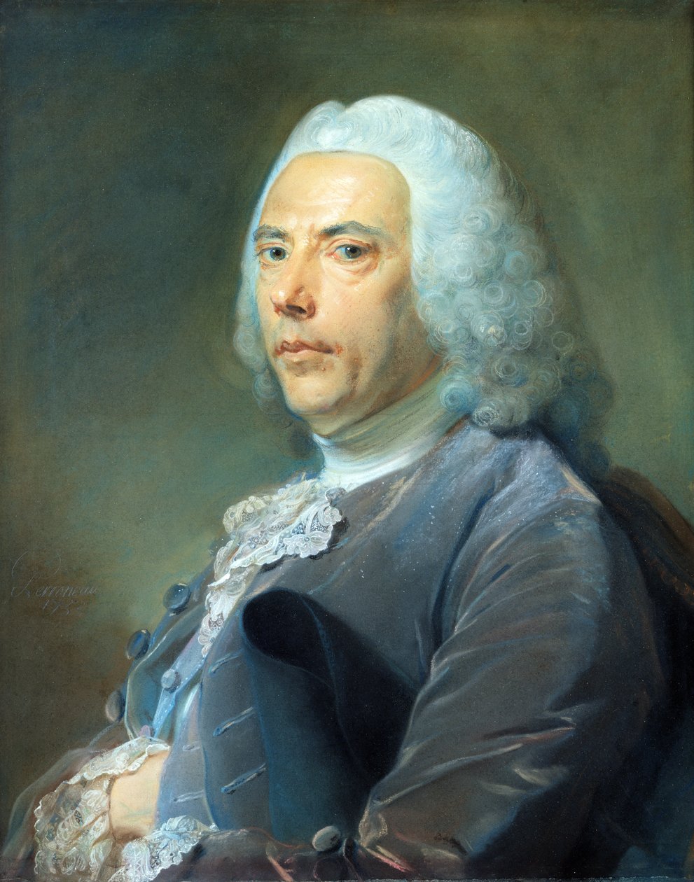 Pierre Bouguer (1698-1758) 1753 (pasztell papíron) alkotó: Jean Baptiste Perronneau