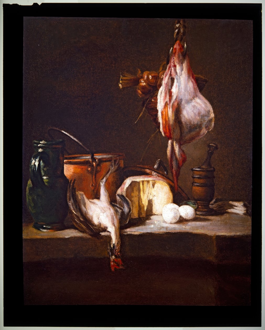 Konyhaasztal csíkos alkotó: Jean Baptiste Simeon Chardin