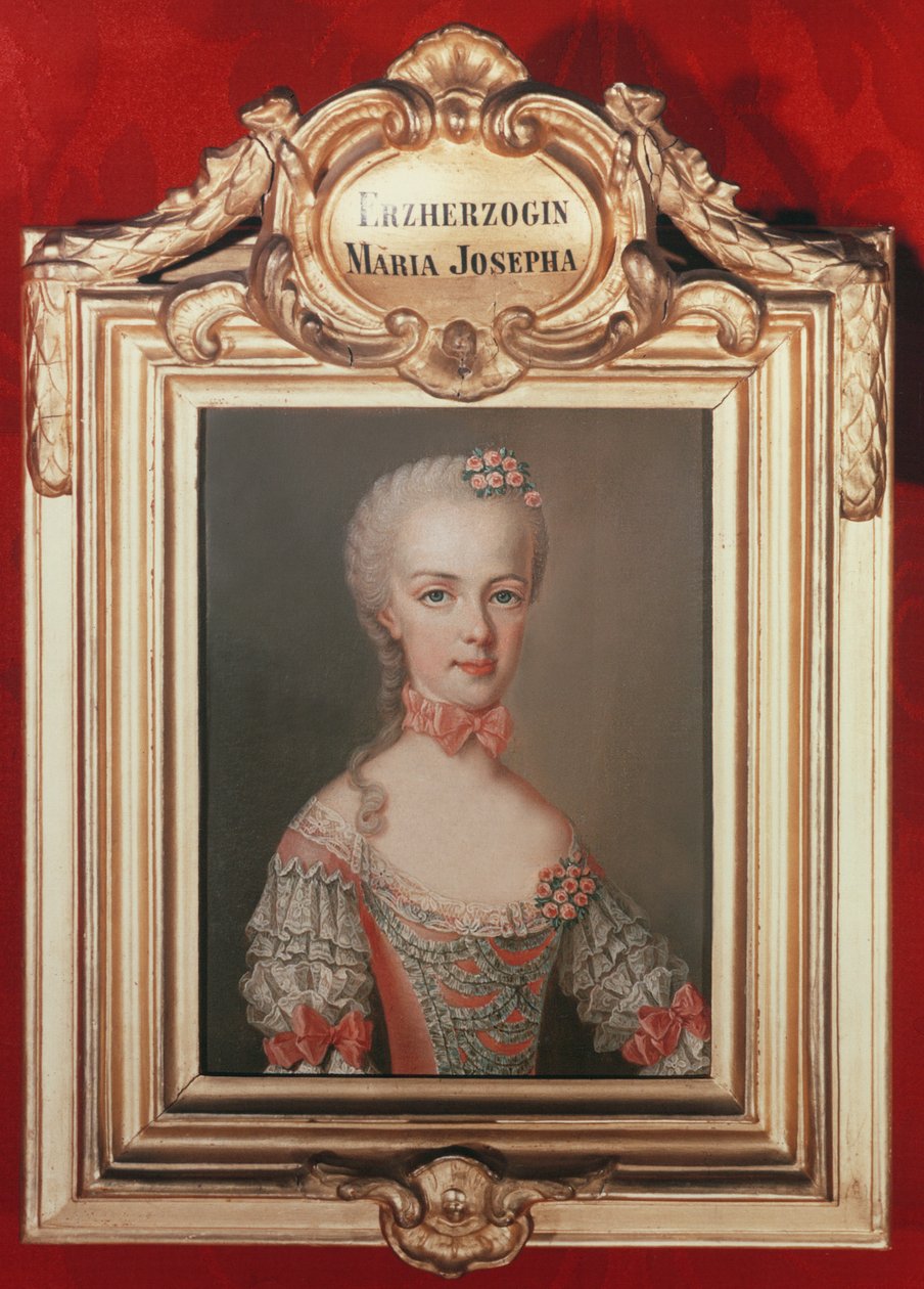 Mária Jozefa főhercegnő (1751-67), I. Ferenc és Mária Terézia osztrák császárnő lánya, 1762. alkotó: Jean Étienne Liotard
