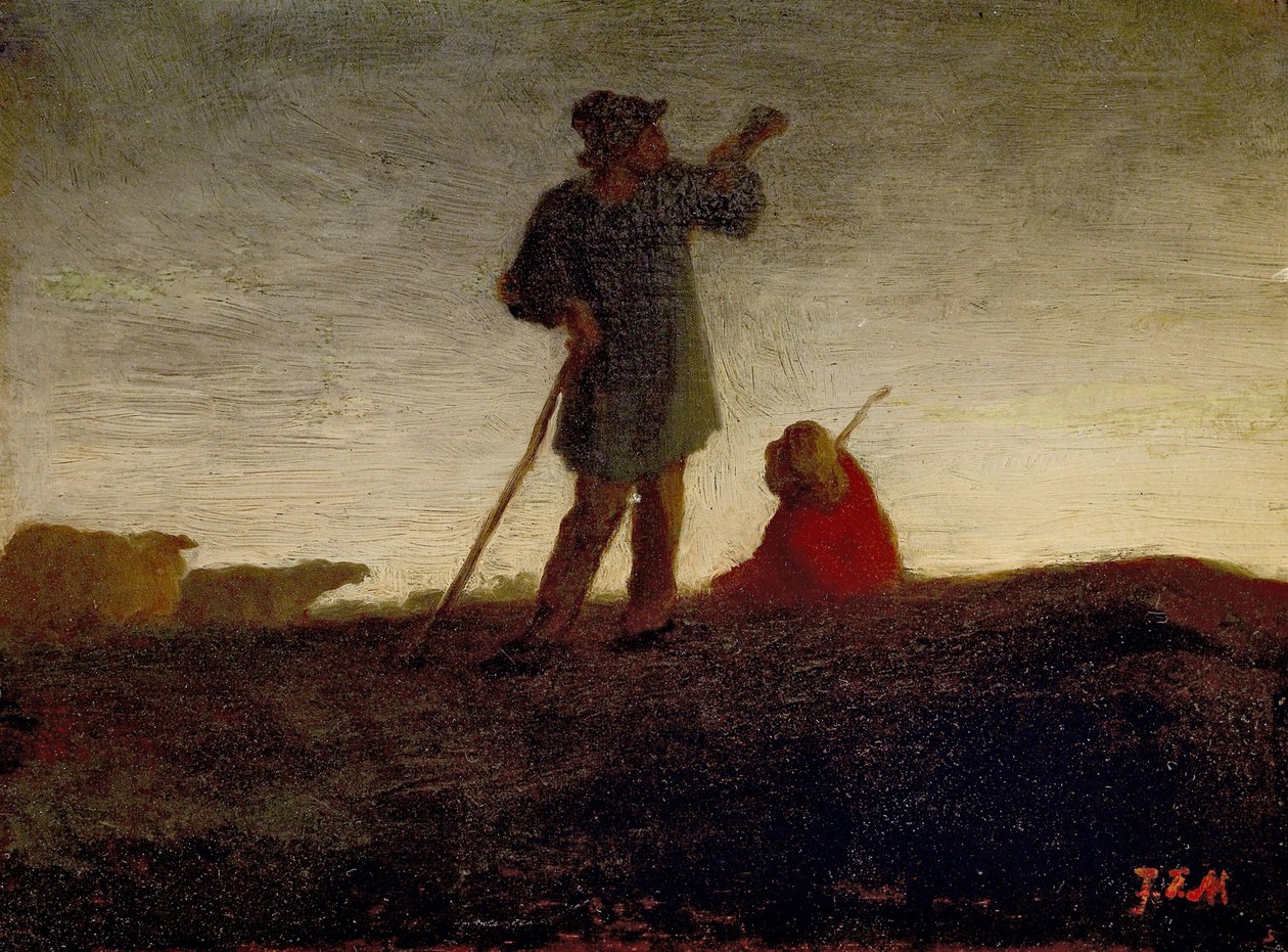 A nyáj felidézése, 1866-72 alkotó: Jean Francois Millet