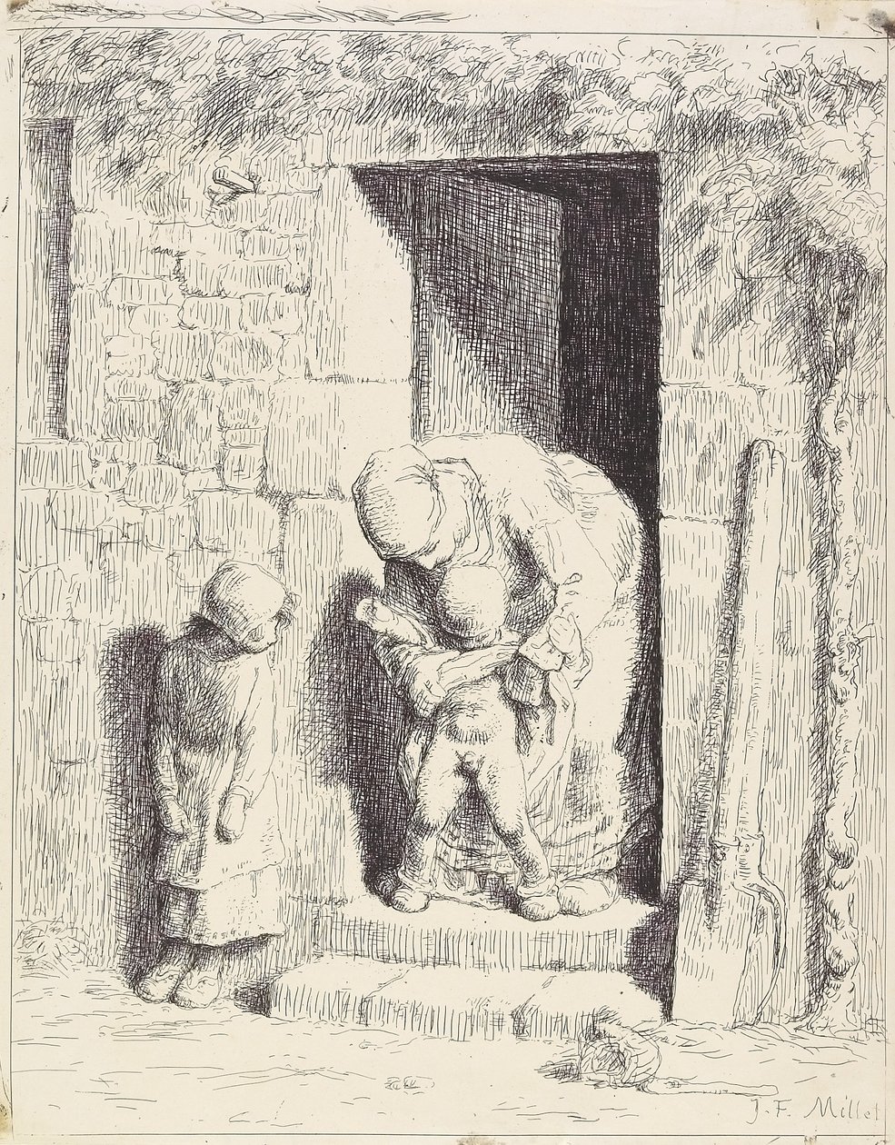 Az anyai elővigyázatosság alkotó: Jean Francois Millet