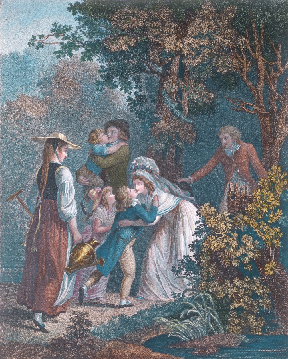 Elysium, metszett Augustin Le Grand alkotó: Jean Frederic Schall