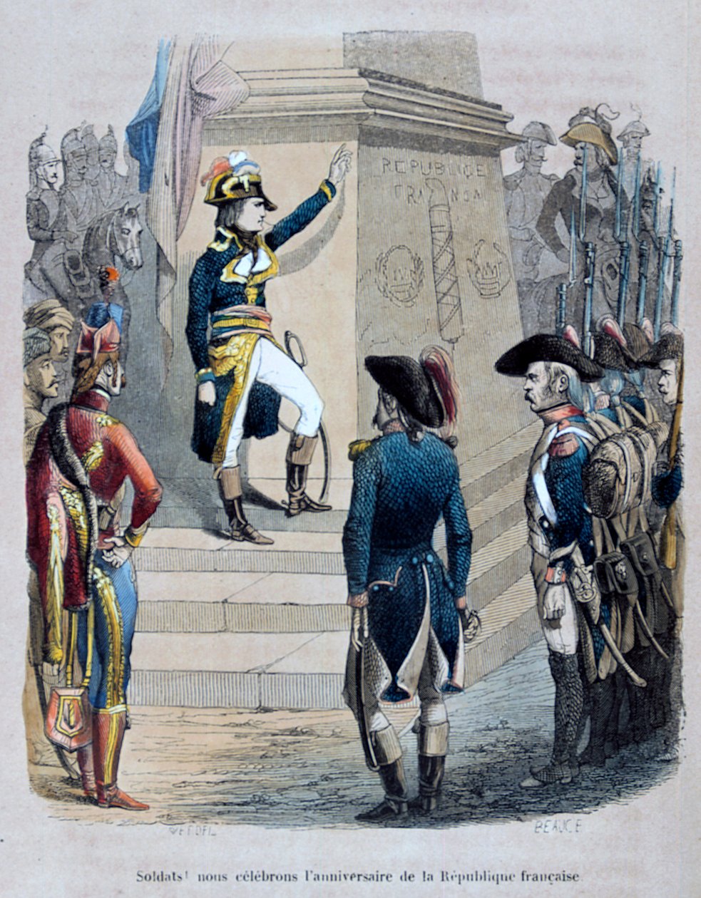 Napóleon Egyiptomban, 1847. alkotó: Jean Adolphe Beauce