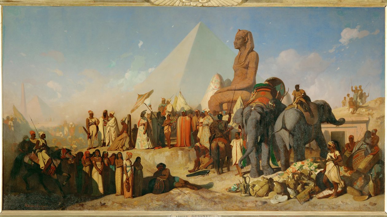 Kambyses és Psammetich ... alkotó: Jean Adrien Guignet