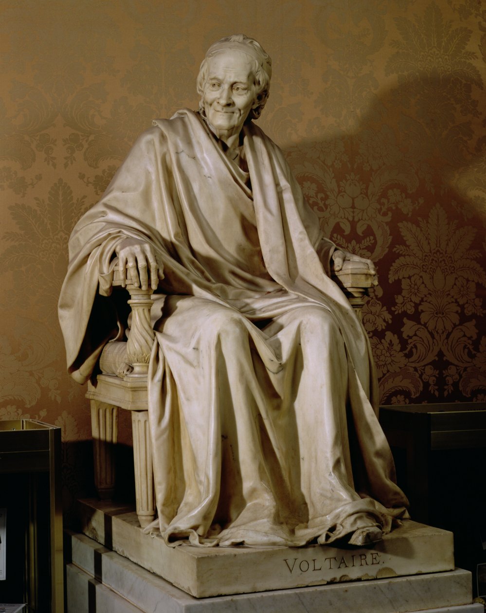 Francois-Marie Arouet Voltaire (1694-1778) 1781 (márvány) alkotó: Jean Antoine Houdon