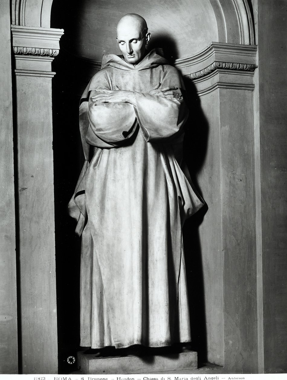 Kölni Szent Brunó (márvány) alkotó: Jean Antoine Houdon