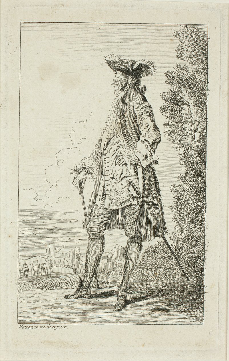Mód figurák alkotó: Jean Antoine Watteau