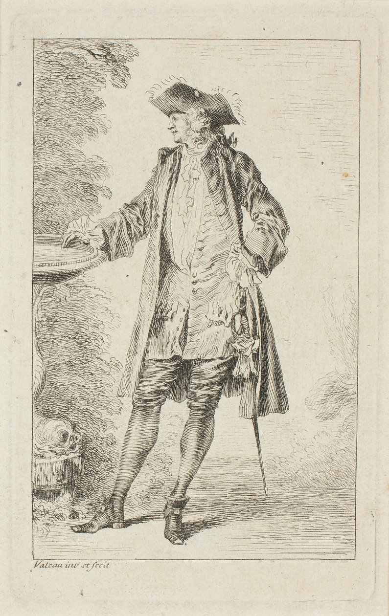 Mód figurák alkotó: Jean Antoine Watteau