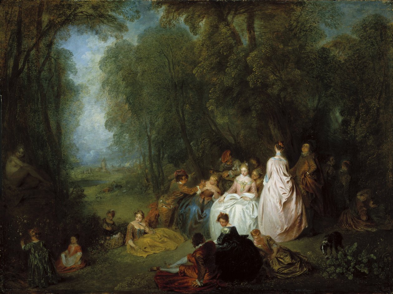 Kerti parti alkotó: Jean Antoine Watteau