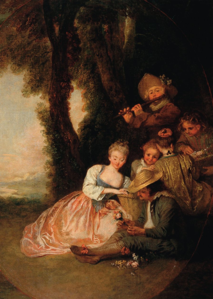 A szerelem nyilatkozata c. 1716 alkotó: Jean Antoine Watteau