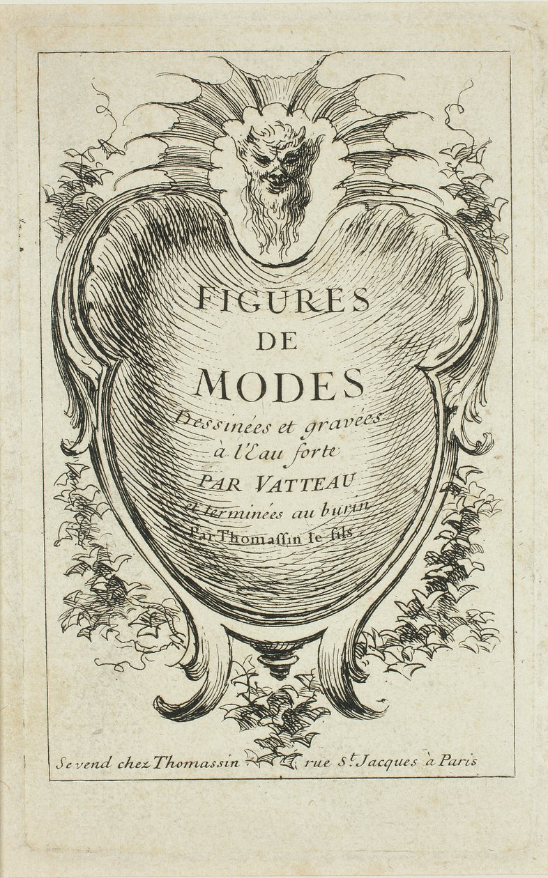Címlap, a Figures de modes-ból alkotó: Jean Antoine Watteau