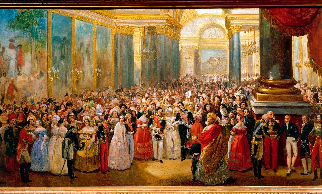 A Csaták Galériájának felavatása alkotó: Jean Auguste Bard