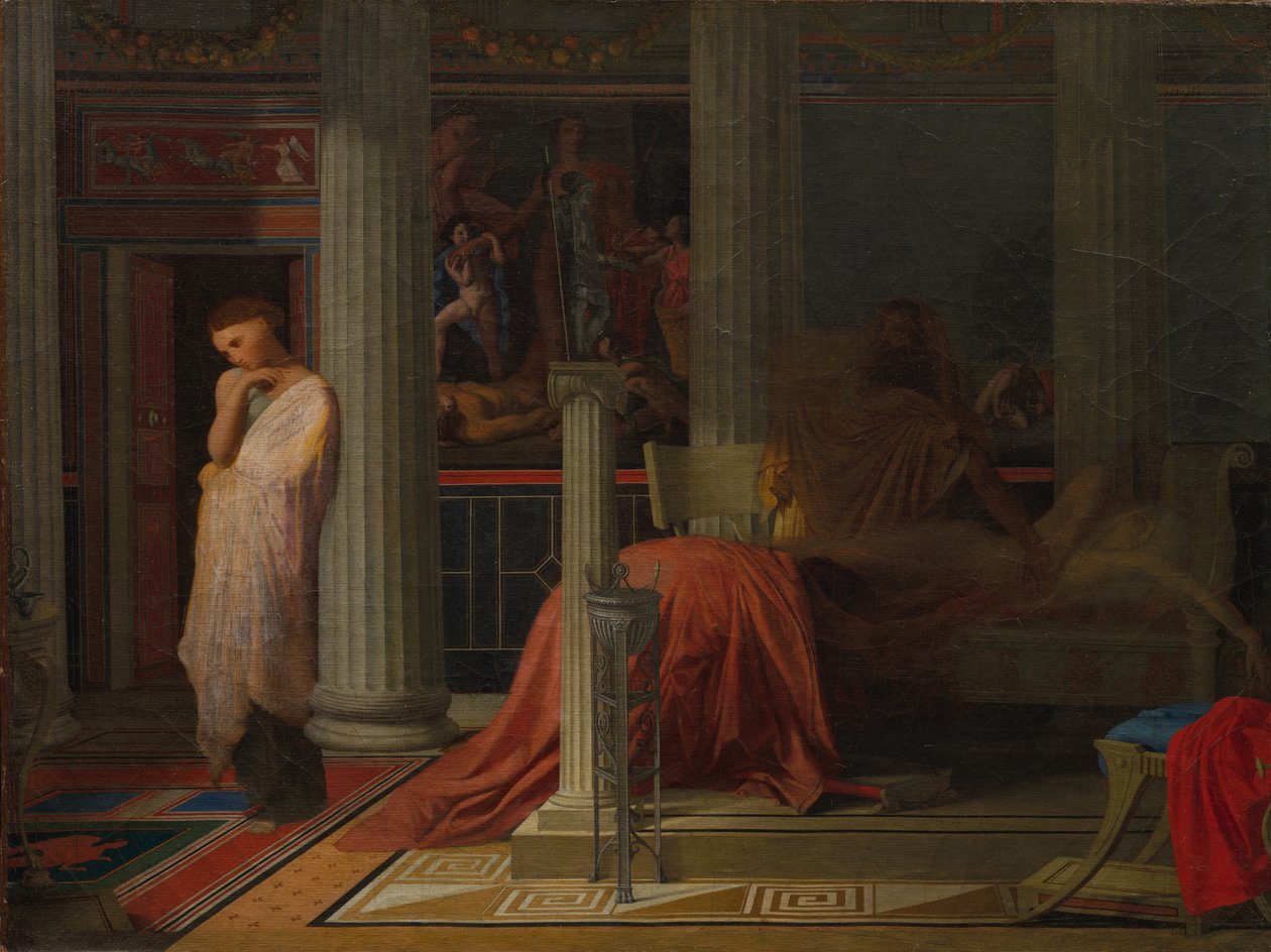 Antiochus és Stratonice, Kr. e. 1838. alkotó: Jean Auguste Dominique Ingres