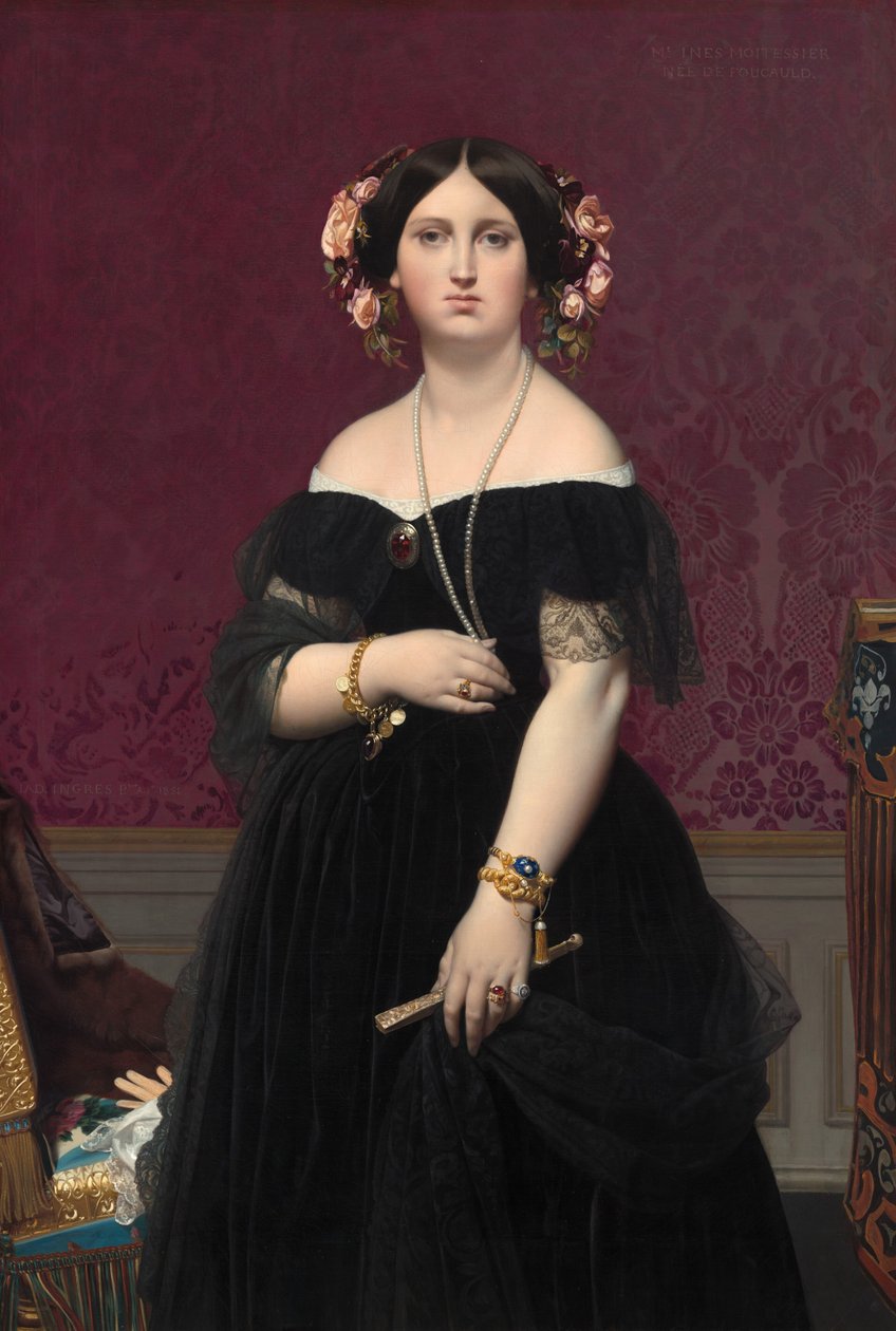 Madame Moitessier, 1851. alkotó: Jean Auguste Dominique Ingres