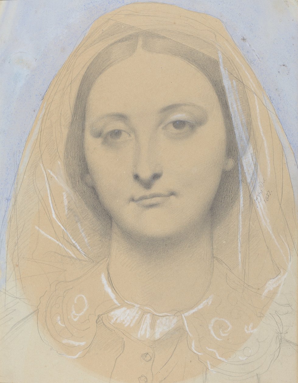 Miss Mary de Borderieux(?) alkotó: Jean Auguste Dominique Ingres