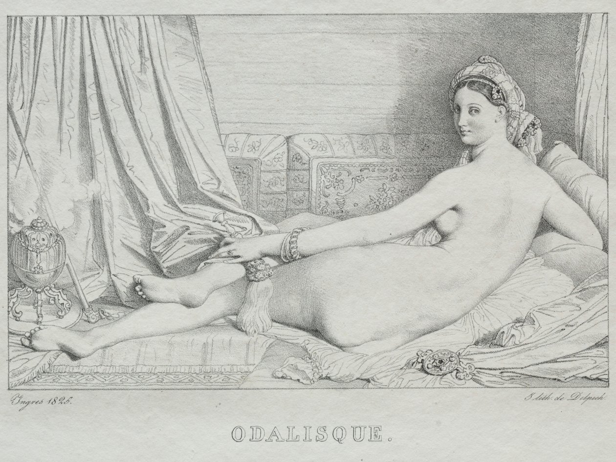 Odalisque, 1825. alkotó: Jean Auguste Dominique Ingres