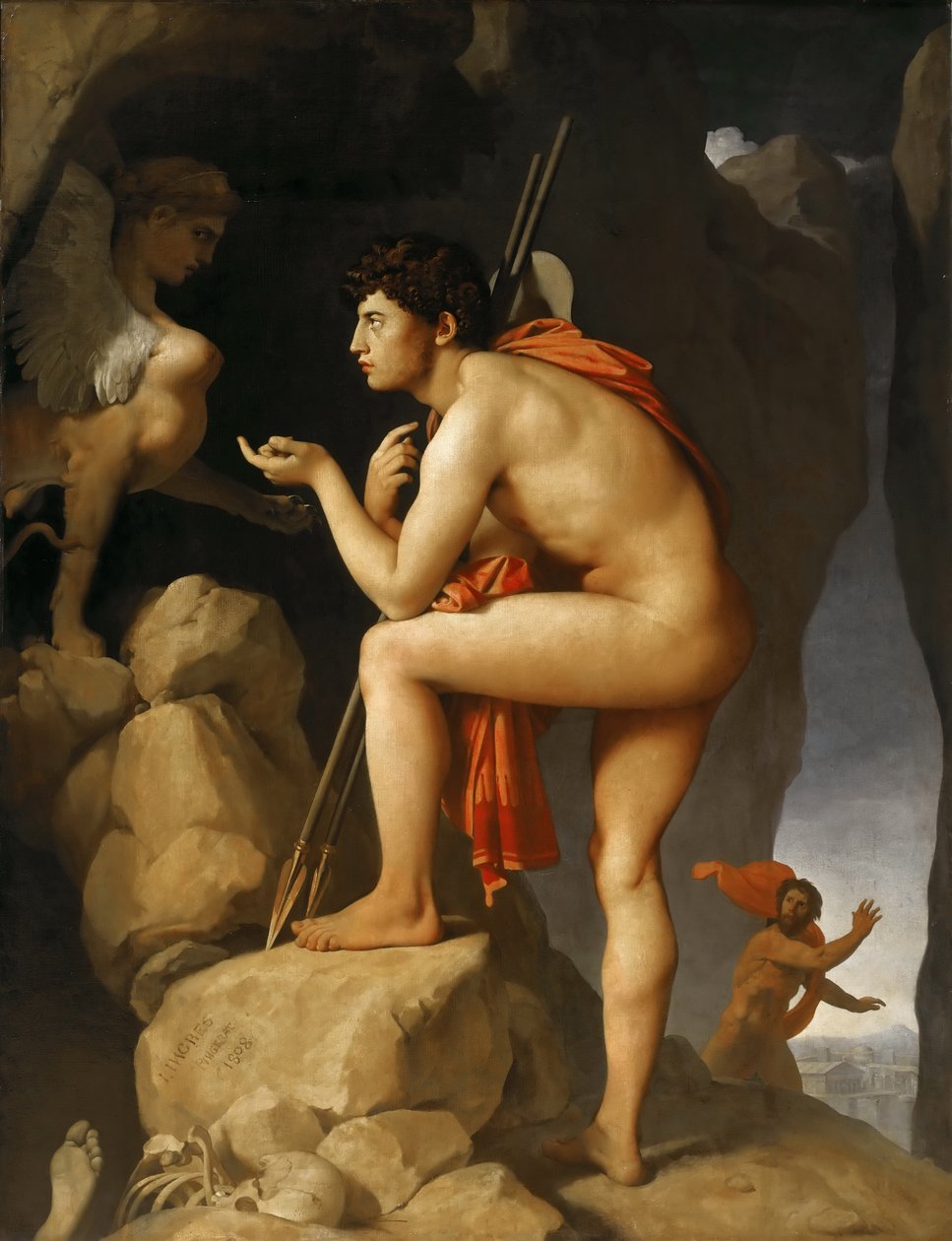 Oidipusz és a Szfinx alkotó: Jean Auguste Dominique Ingres