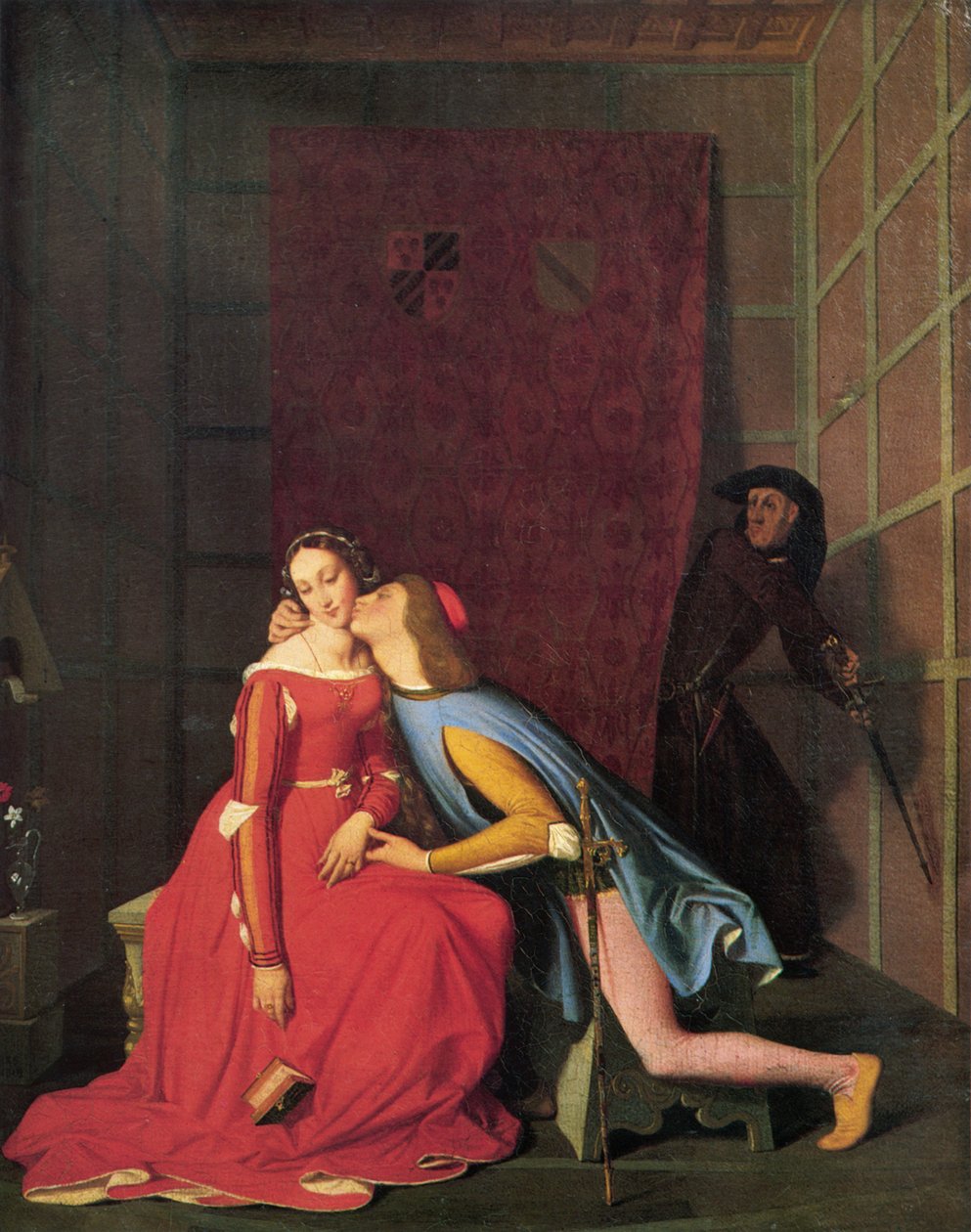 Paolo és Francesca, 1819. alkotó: Jean Auguste Dominique Ingres