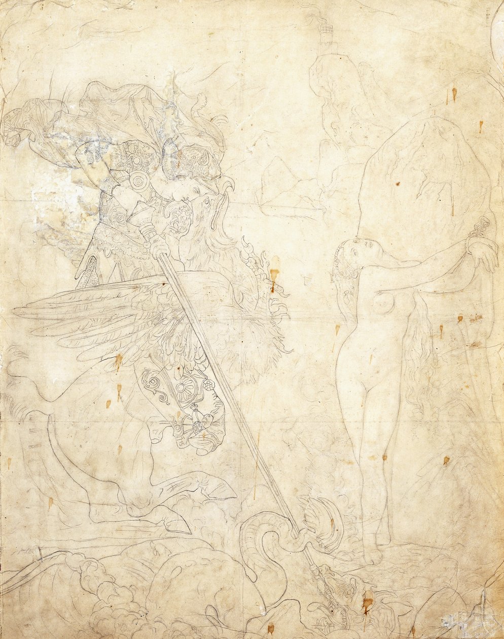 Roger és Angelique, alkotó: Jean Auguste Dominique Ingres