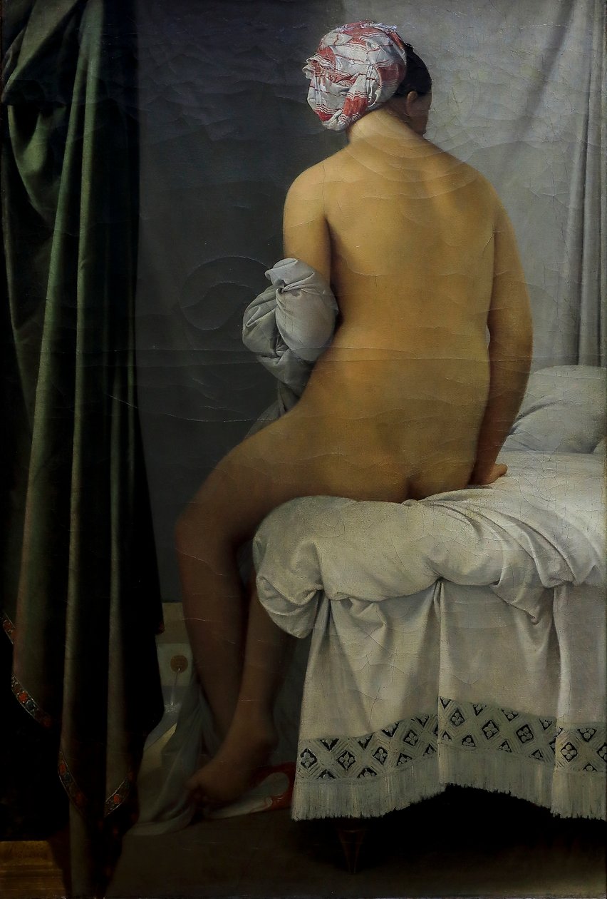 A fürdőző (a Valpiçon fürdőző) alkotó: Jean Auguste Dominique Ingres