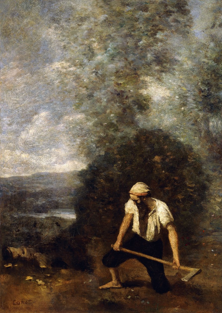 Az erdővágó, alkotó: Jean Baptiste Camille Corot