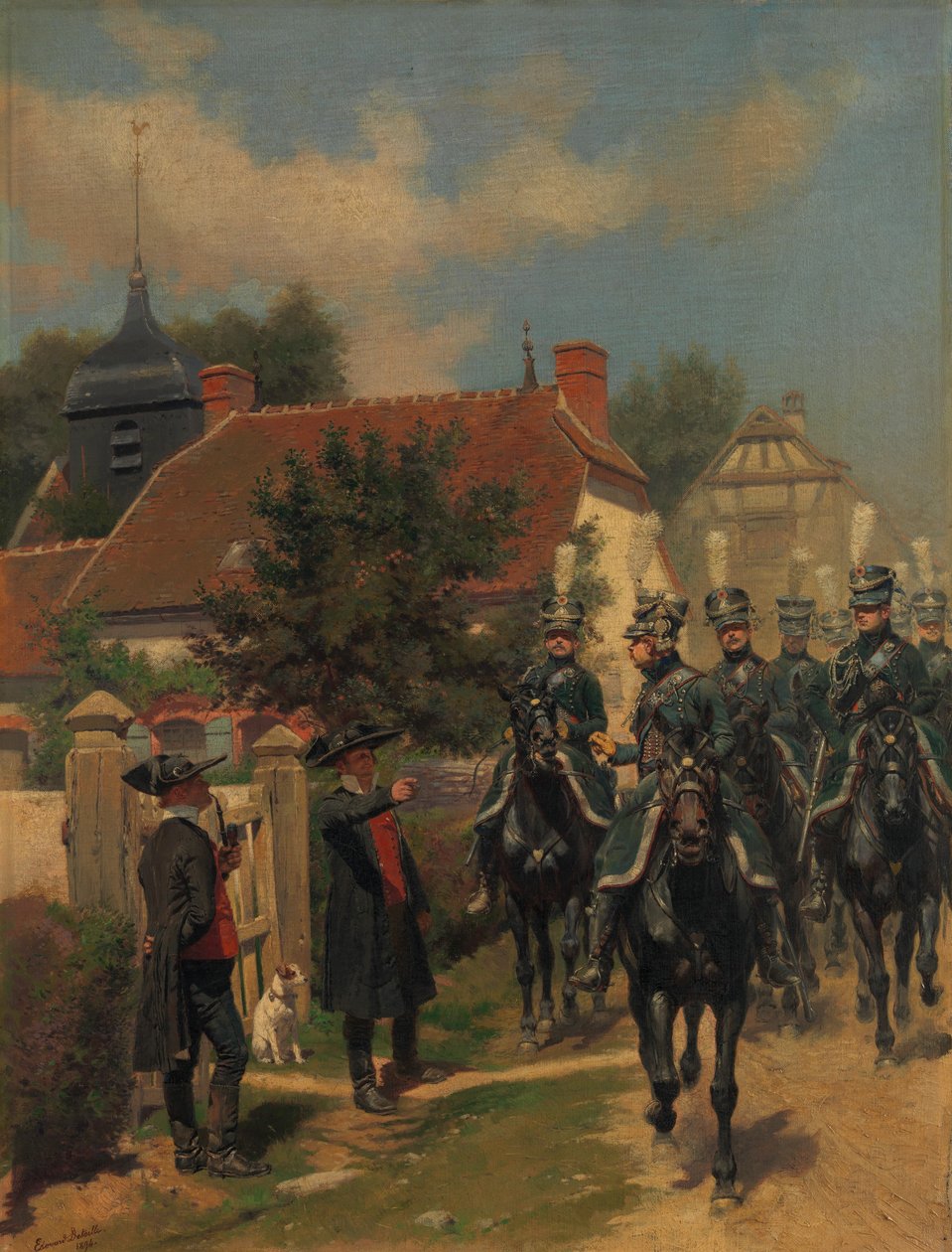 Ordonnancei csendőrök, 1894. alkotó: Jean Baptiste Edouard Detaille