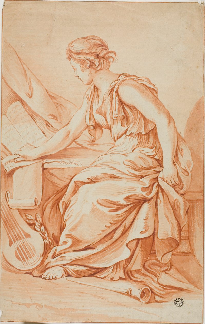Eulerpe vagy Clio alkotó: Jean Baptiste Greuze