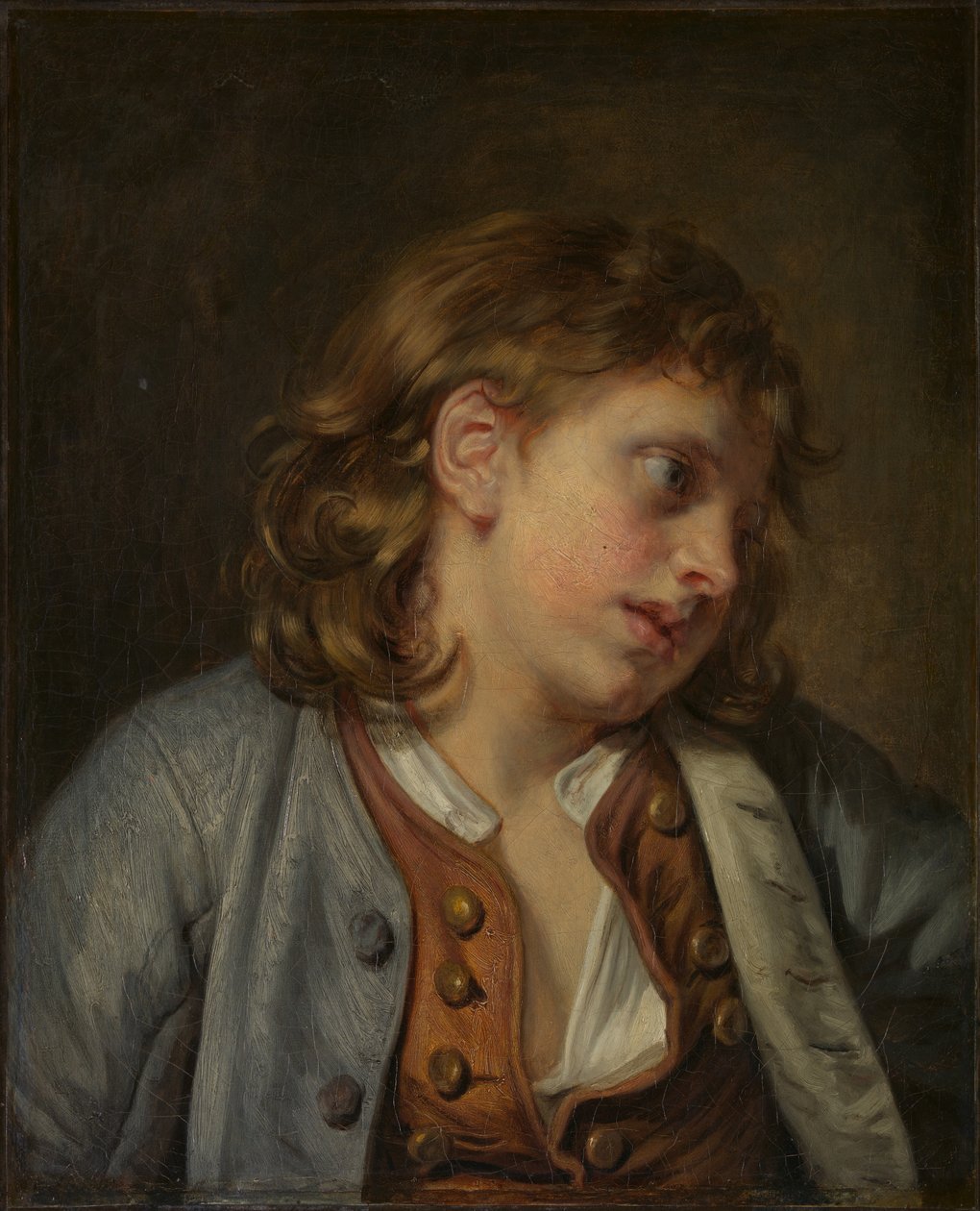 Egy fiatal fiú feje, 1763. alkotó: Jean Baptiste Greuze