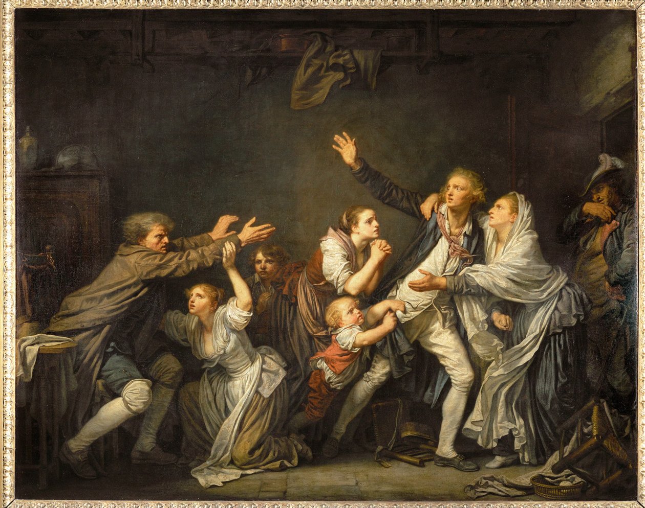 Az apai átok ... alkotó: Jean Baptiste Greuze