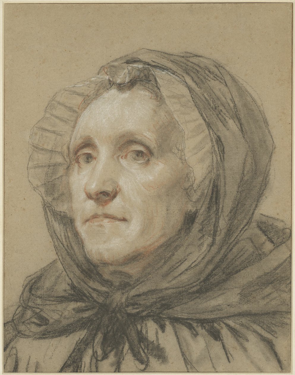 A művész édesanyjának portréja alkotó: Jean Baptiste Greuze