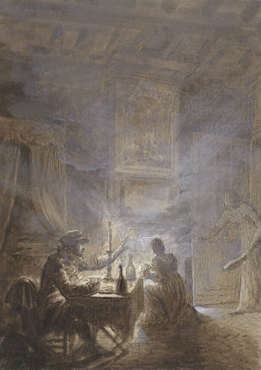 A füstölgő kandalló alkotó: Jean Baptiste Isabey