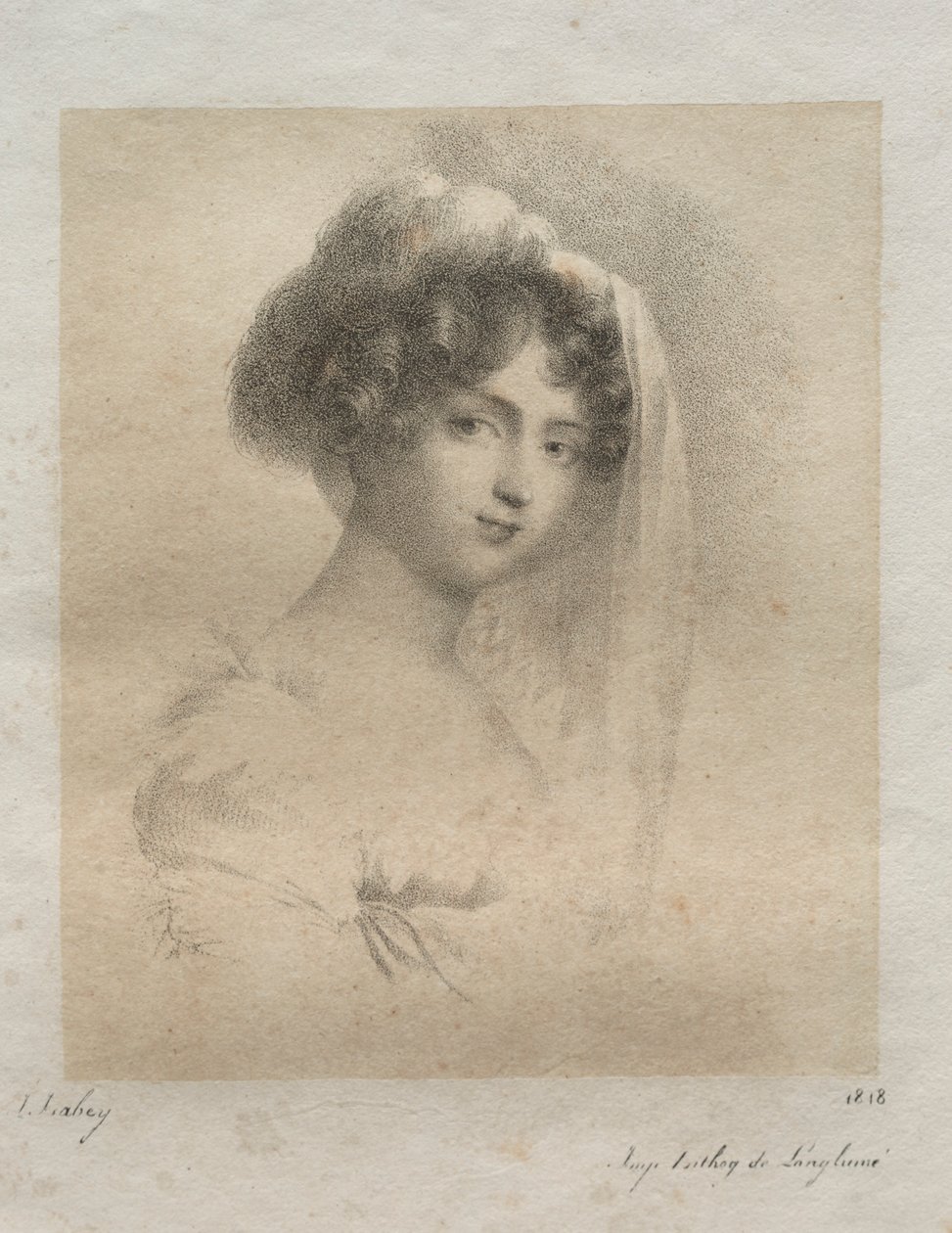 Mrs. Horace Vernet, 1818. alkotó: Jean Baptiste Isabey