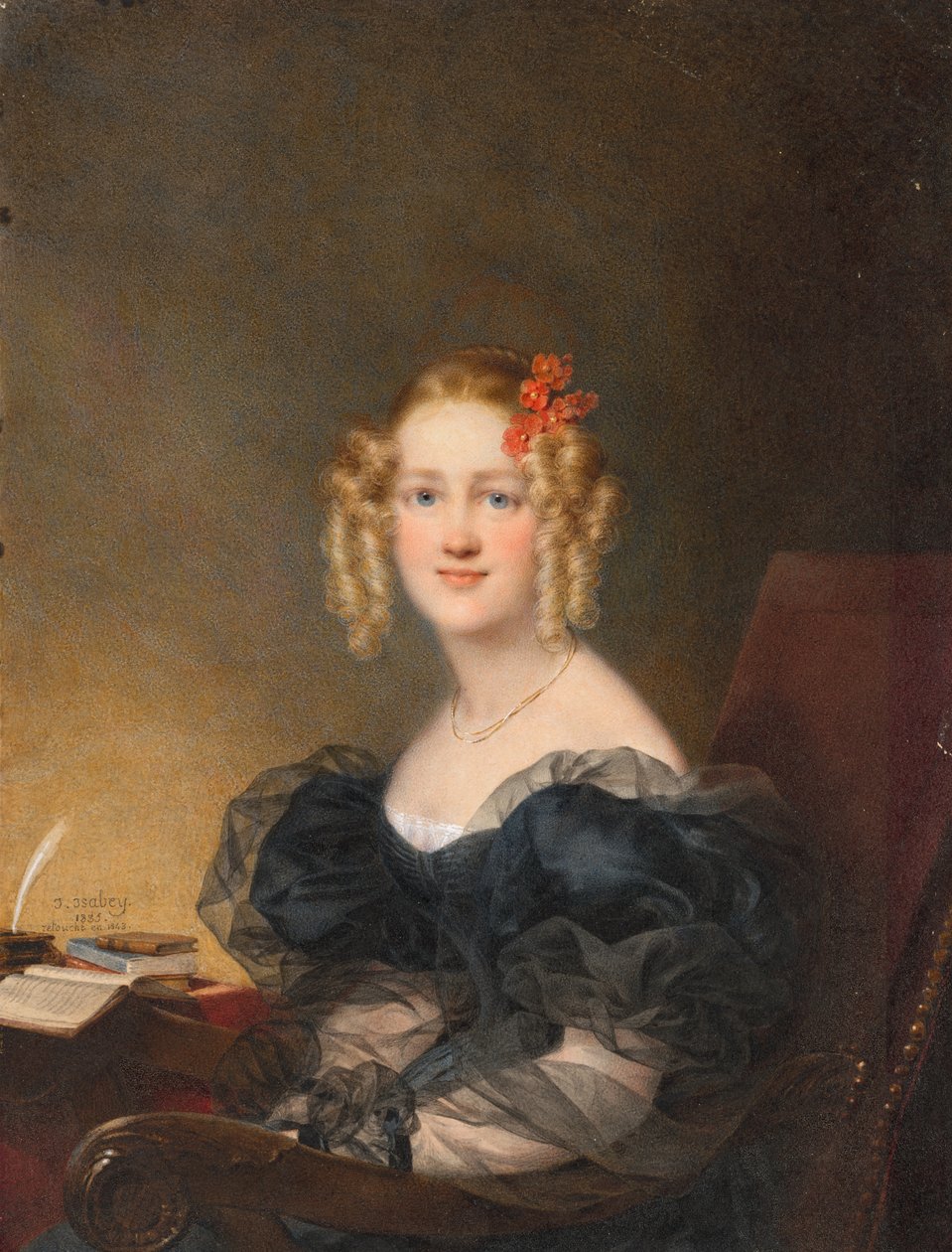 Egy nő portréja alkotó: Jean Baptiste Isabey