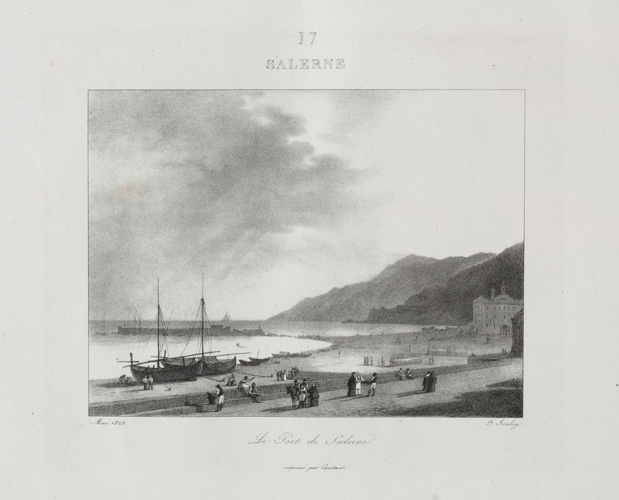 Olaszországi utazás 1822-ben alkotó: Jean Baptiste Isabey