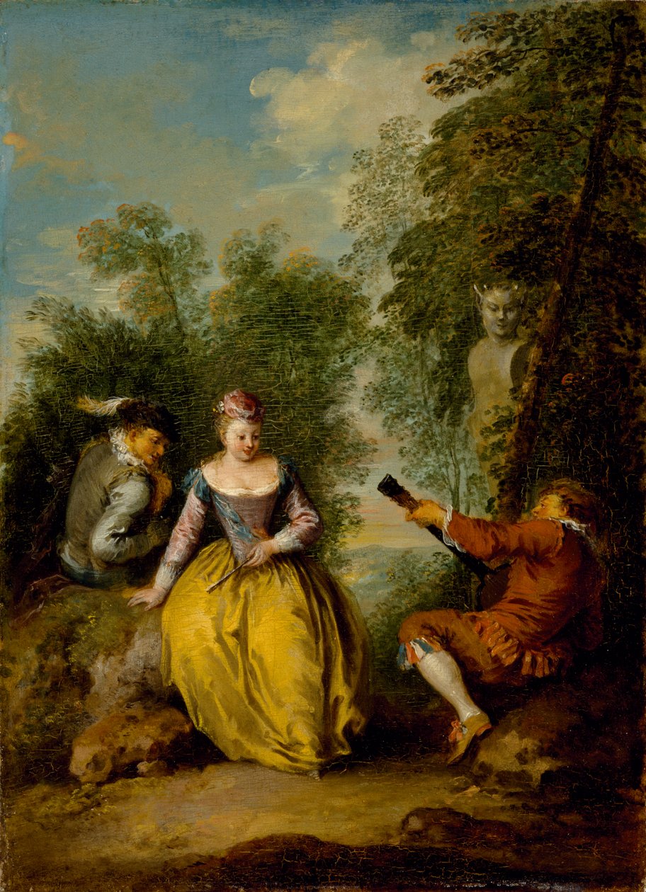 Lelkészi hangverseny, 1725 körül alkotó: Jean Baptiste Joseph Pater