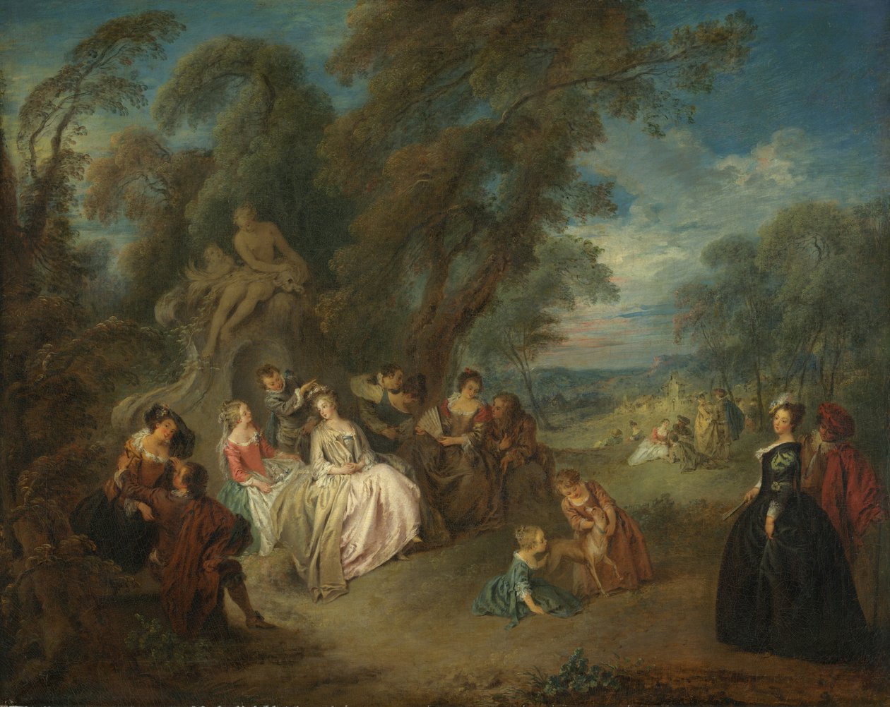 Kerti parti alkotó: Jean Baptiste Joseph Pater
