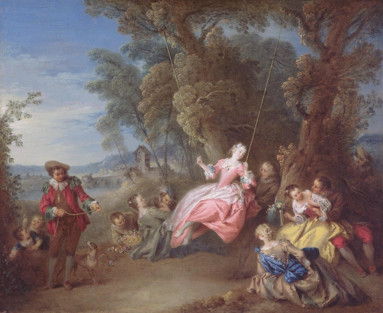 The Swing (olaj, vászon) alkotó: Jean Baptiste Joseph Pater