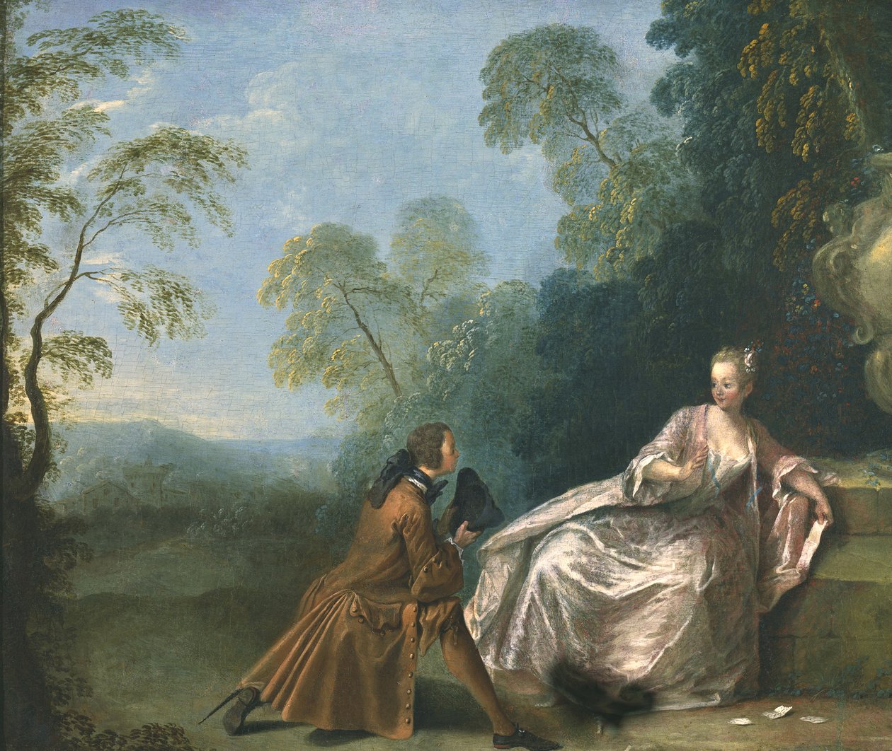 Galáns beszélgetés alkotó: Jean Baptiste Joseph Pater