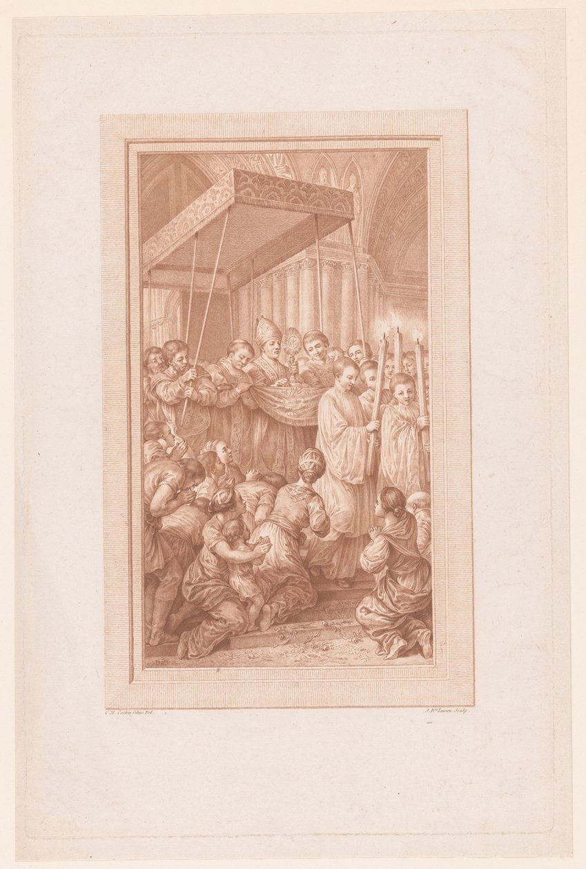 Felvonulás monstranciával alkotó: Jean Baptiste Lucien