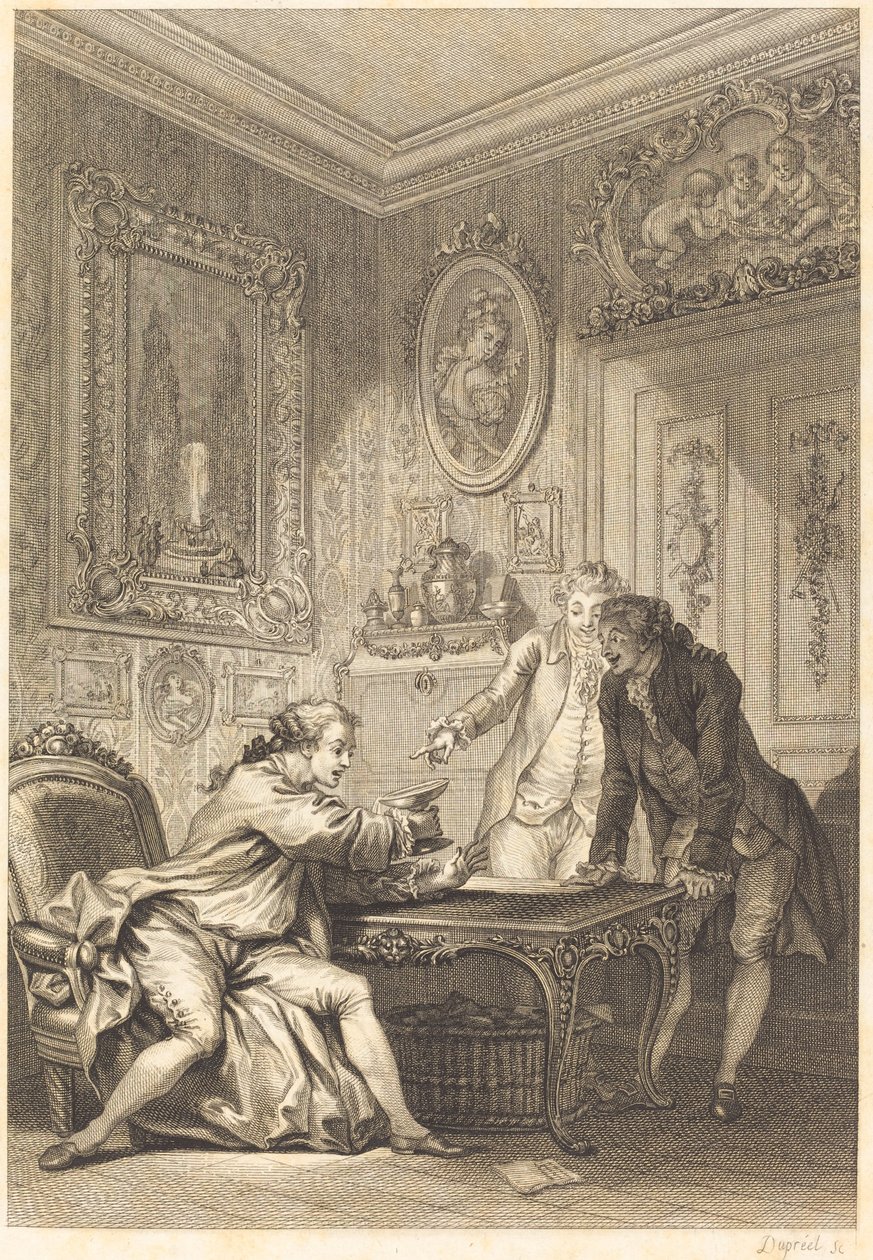 Az elvarázsolt vágás alkotó: Jean Baptiste Michel Dupreel after Jean Honoré Fragonard
