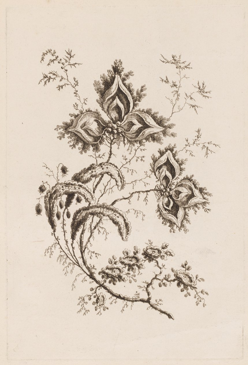 Virágág, a "Fleurs Persanes"-ból alkotó: Jean Baptiste Pillement