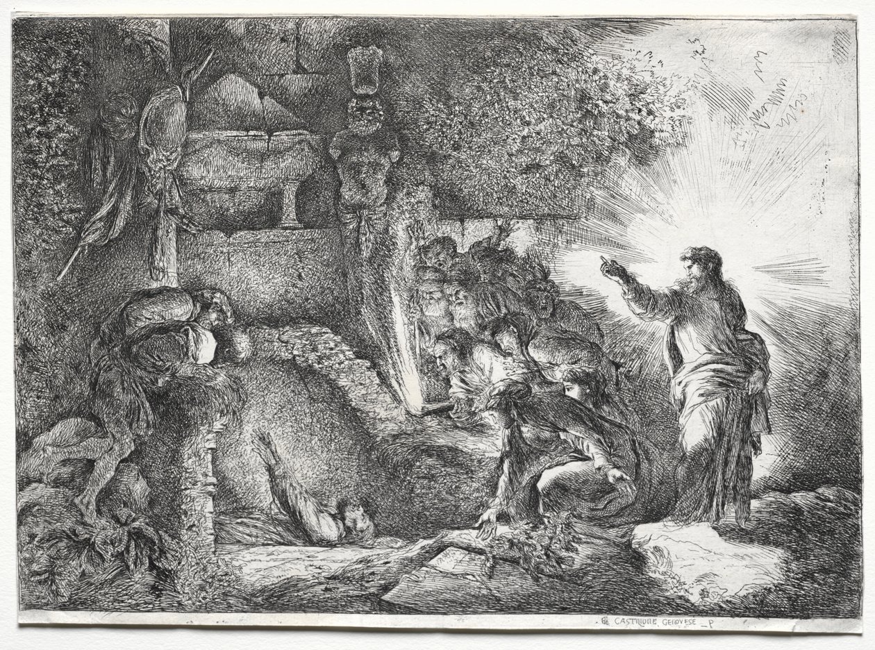 Lázár feltámadása alkotó: Jean Baptiste Pillement