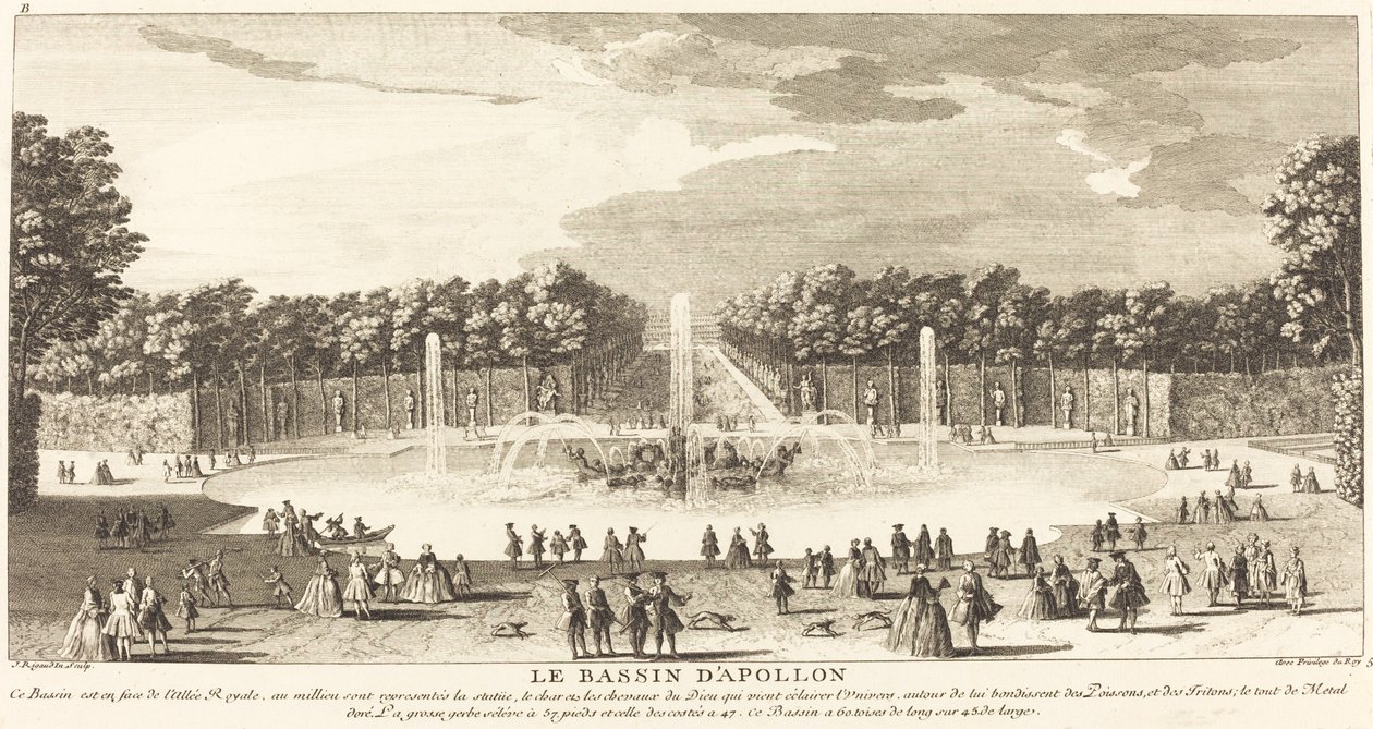 Apolló medencéje alkotó: Jean Baptiste Rigaud