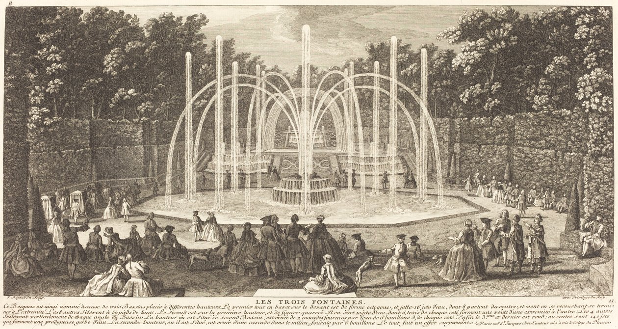 A három szökőkút alkotó: Jean Baptiste Rigaud