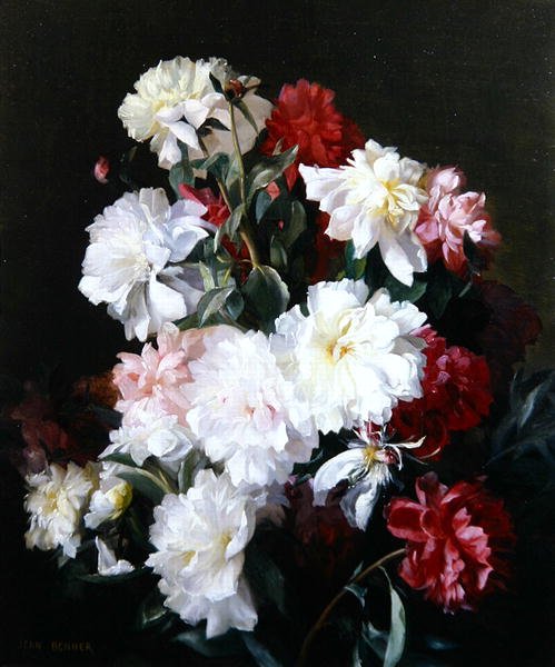 Virágcsendélet (olaj, vászon) alkotó: Jean Benner