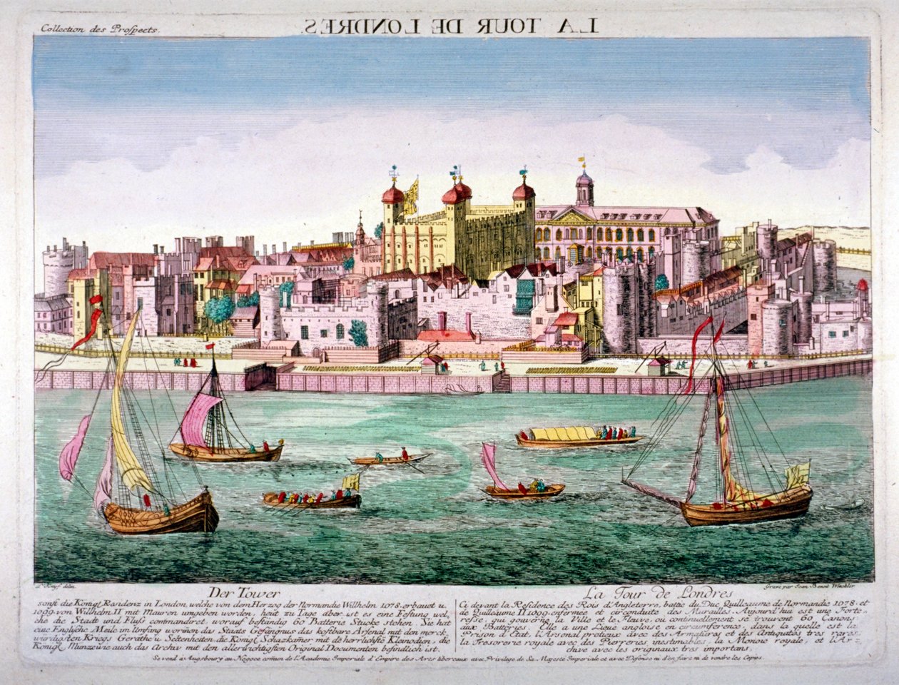 Londoni Tower, 1760 alkotó: Jean Benoit Winckler