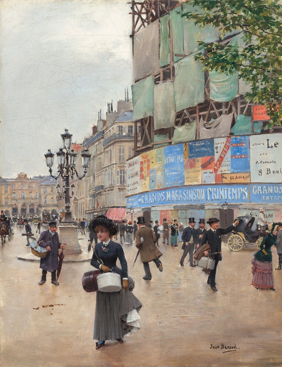 Párizs, rue du Havre, c. 1882. alkotó: Jean Beraud