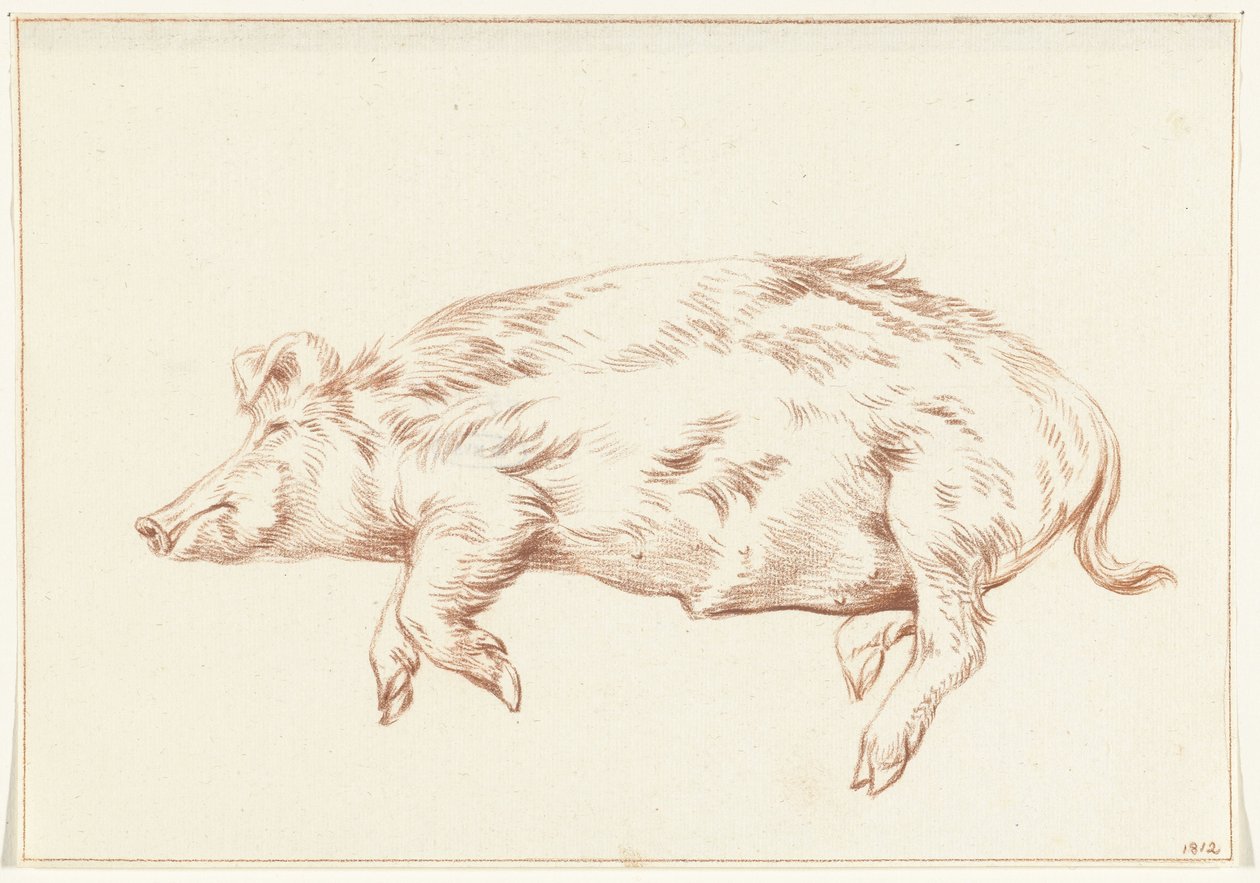 Fekvő malac, balra alkotó: Jean Bernard