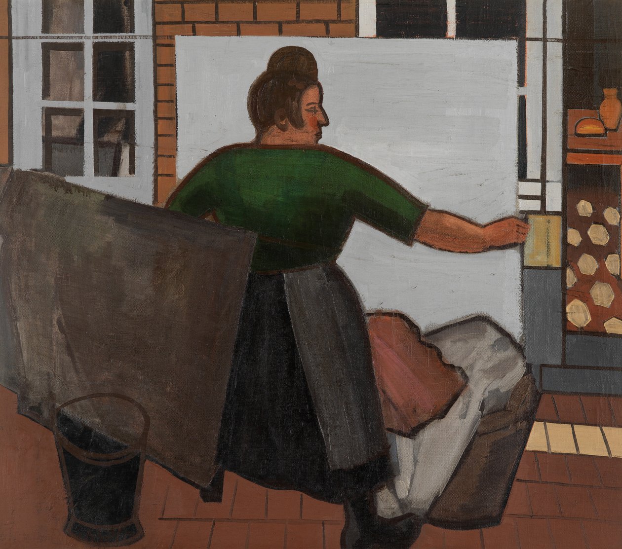 Mosónő (olaj, vászon) alkotó: Jean Brusselmans
